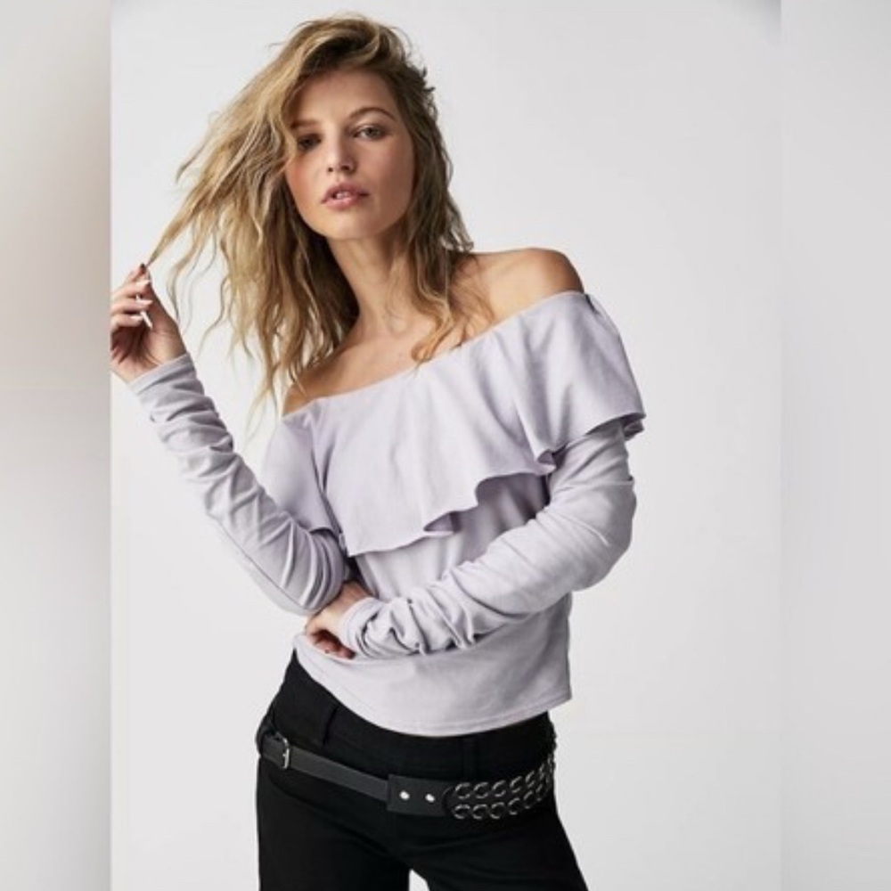Free People Everything Lavender Top